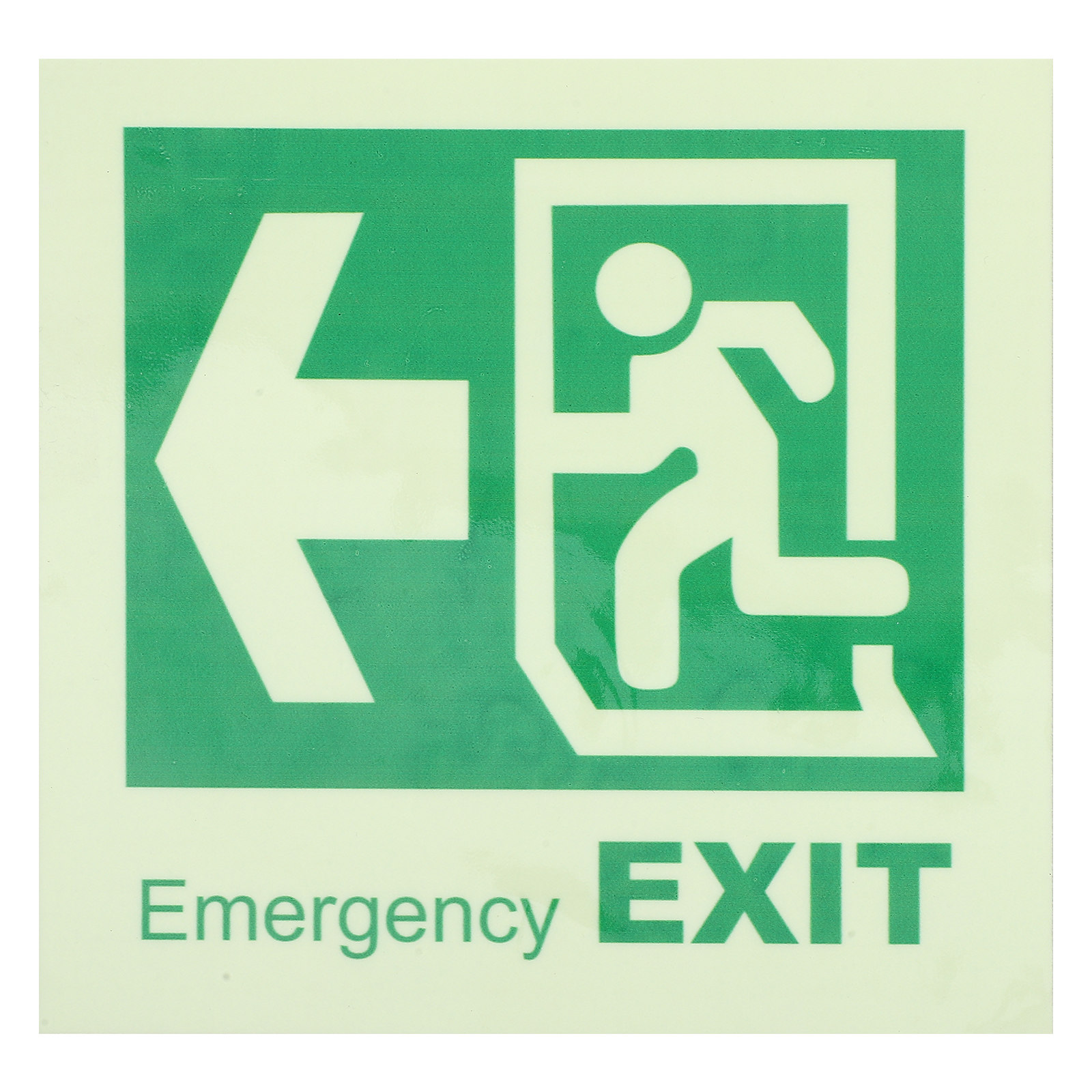 Emergency Exit Sign - ملصق أرضي مضيء ذاتي اللصق لإشارات