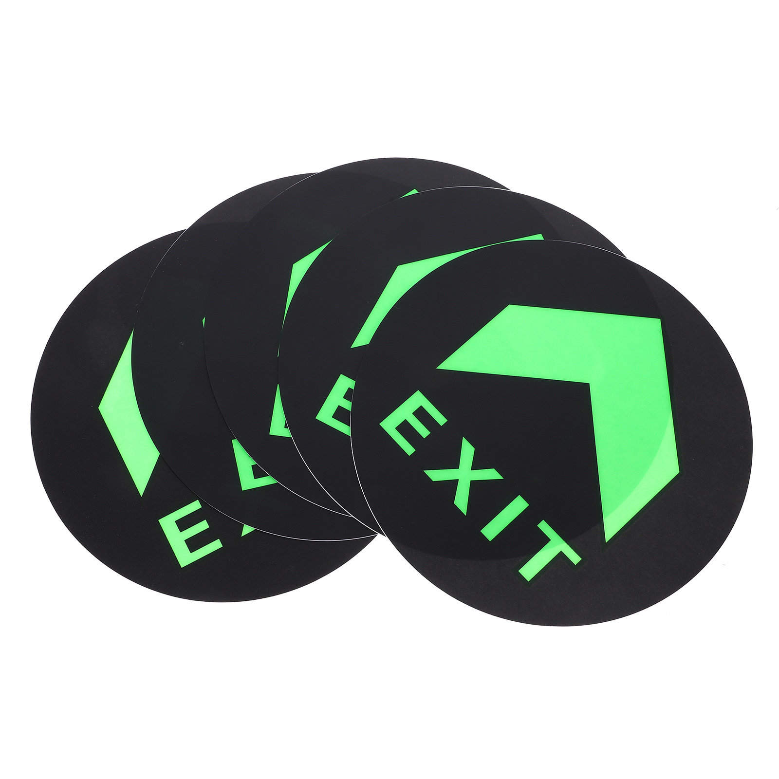 Emergency Exit Sign - 5 قطع من ملصقات الإشارة الليلية