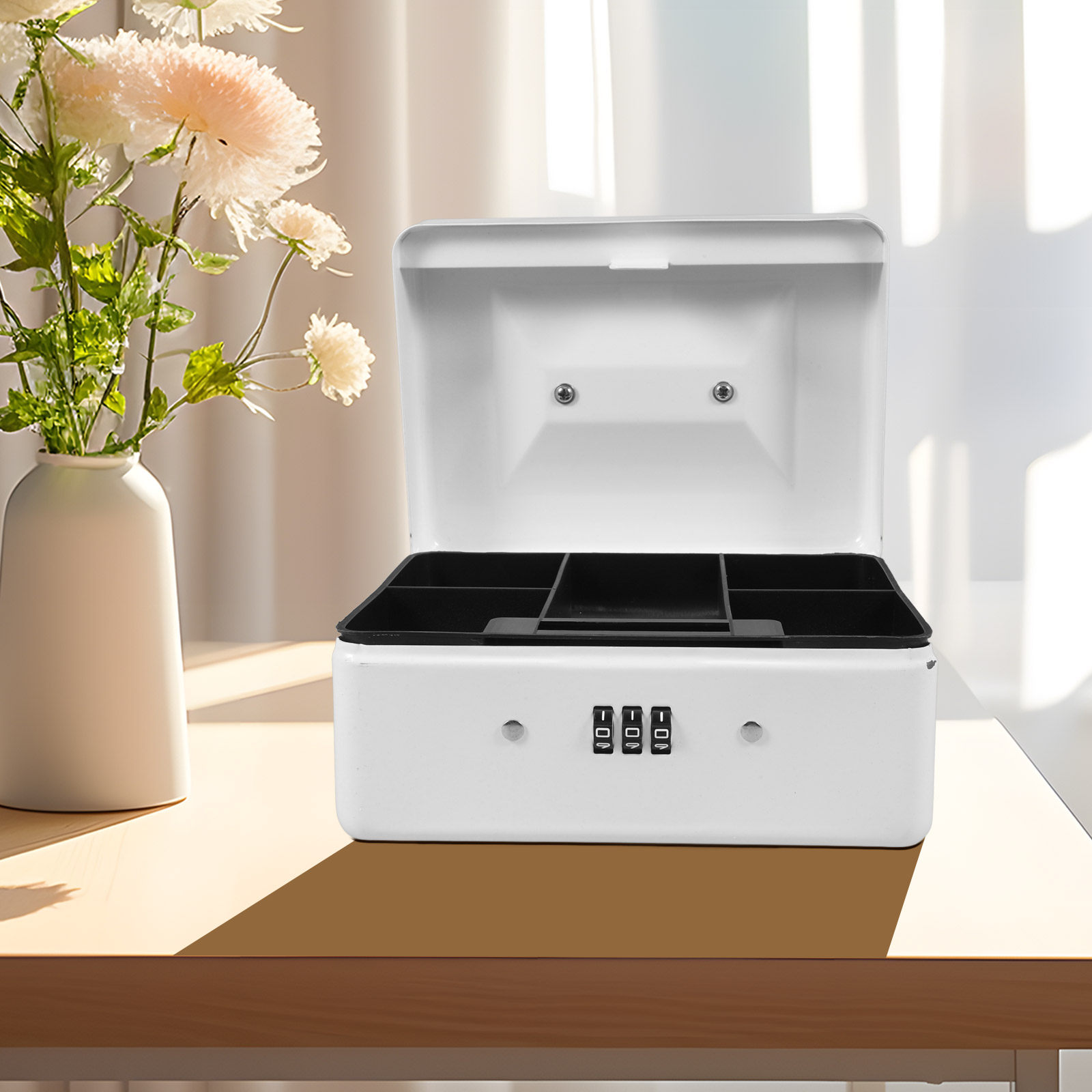 Lockbox Key Secure - صندوق نقود فولاذي بقفل رقمي، صندوق