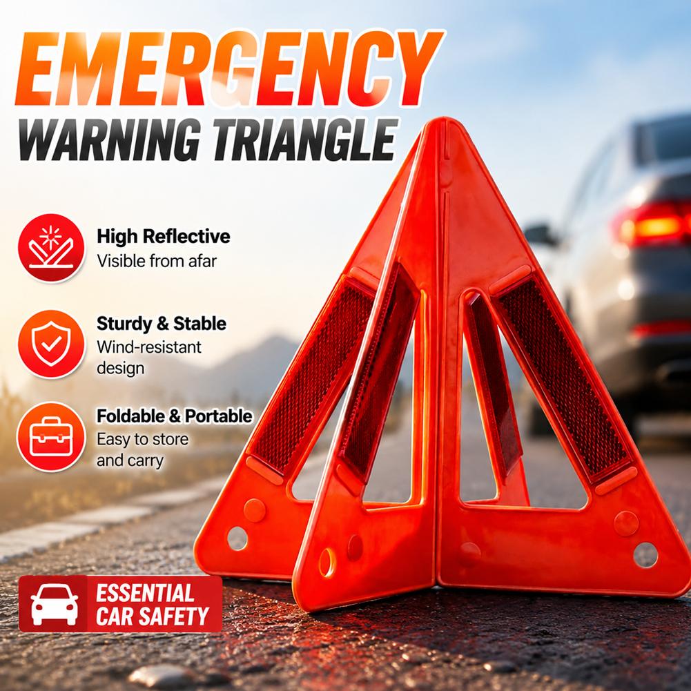 لافتة تحذير مثلثة عاكسة حمراء  - مراجعة Emergency Exit Sign وسعره