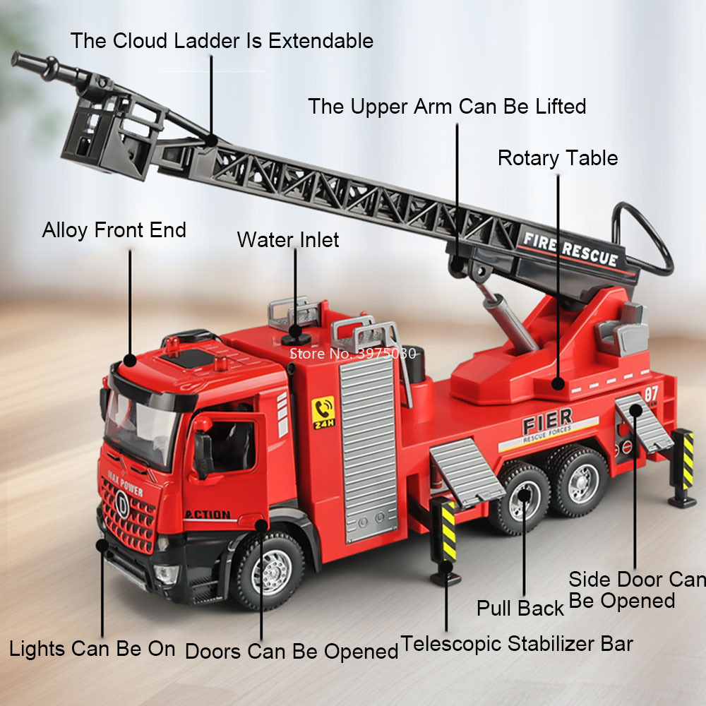 نموذج محرك الإطفاء بمقياس 1:32 - مراجعة Fire Escape Ladder وسعره
