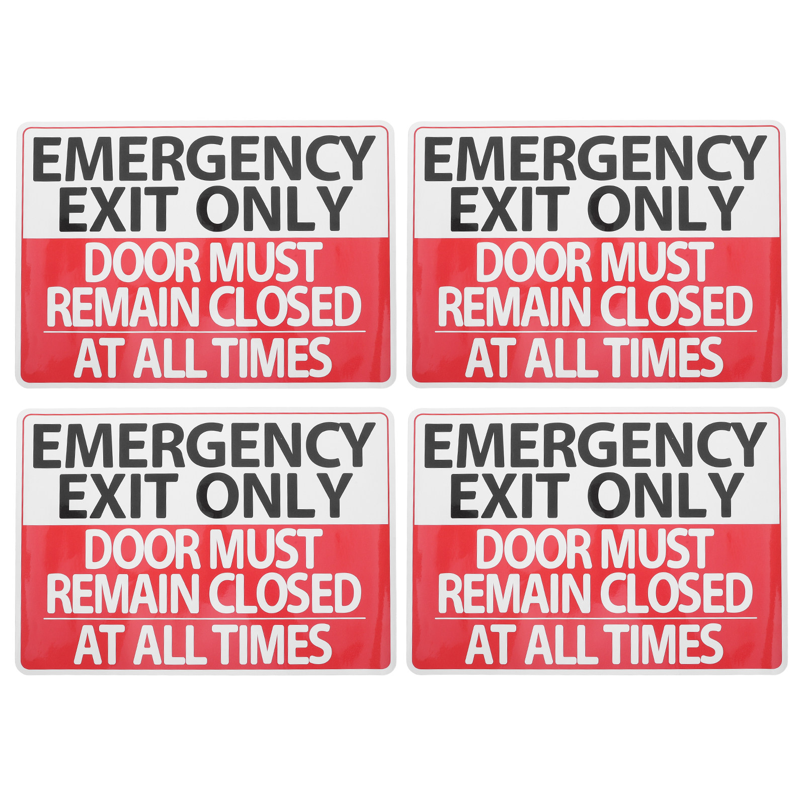 4 قطع من ملصقات علامات مخارج ا - مراجعة Emergency Exit Sign وسعره